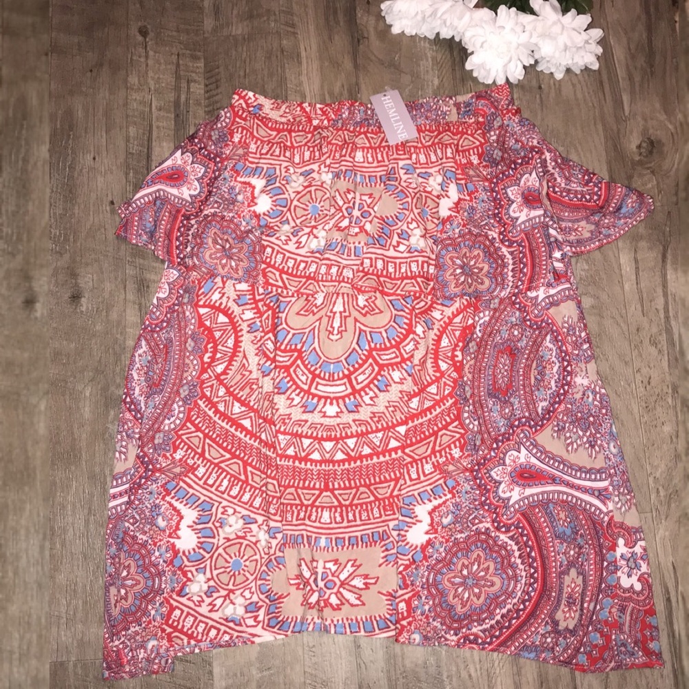 NWT On The Road Strapless Boho Dress